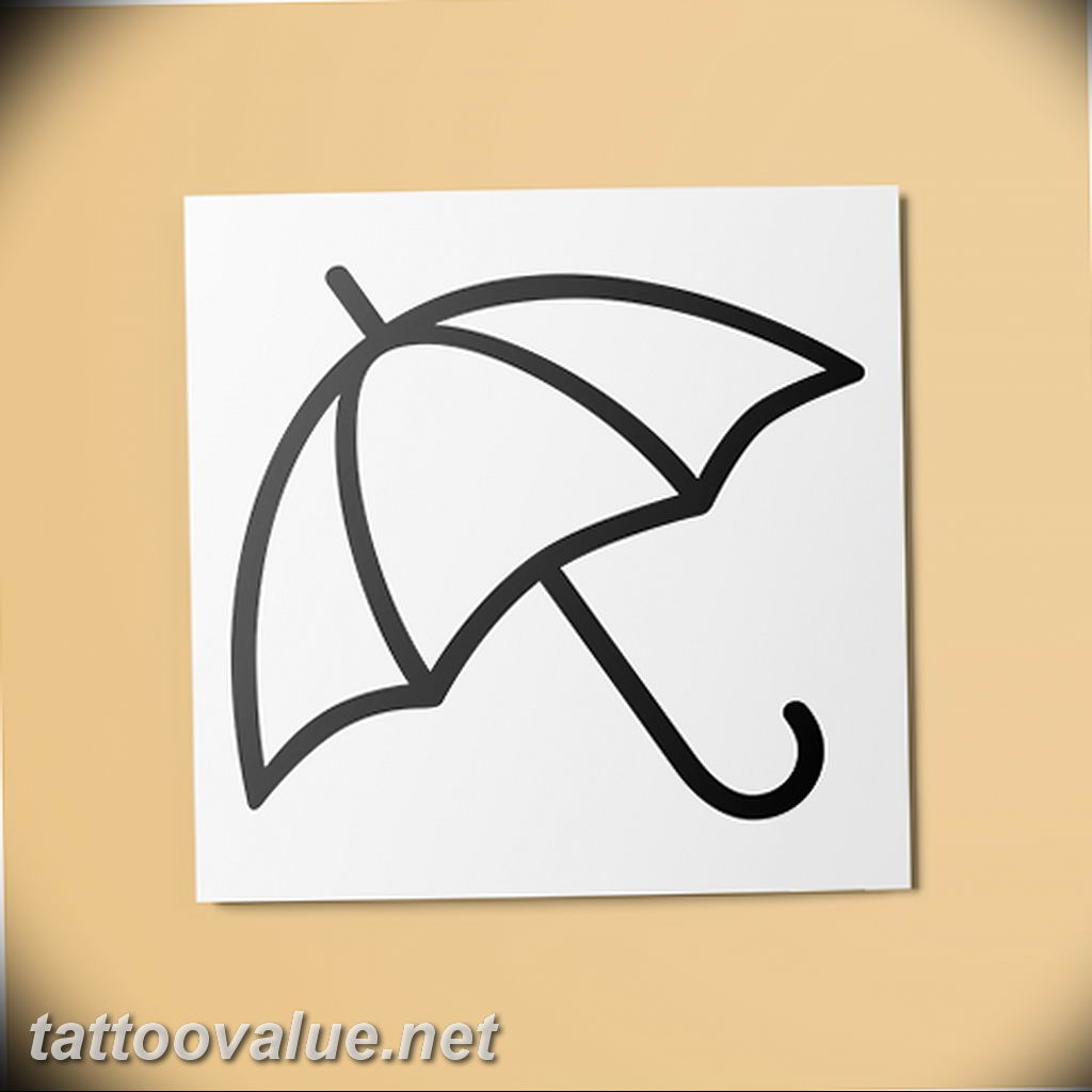 photo tattoo umbrella 06.12.2018 №130 - example of tattoo design umbrella - tattoovalue.net